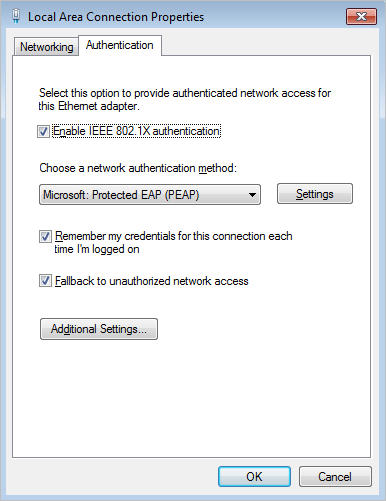 Windows 7 WiFi PEAP | NACVIEW Documentation